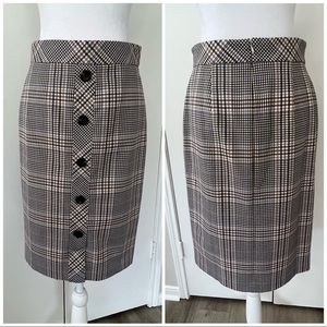 Ann Taylor | Plaid Pencil Skirt